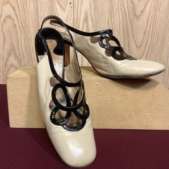 Vintage Gabrielle Collection block heel womens heels size 8 AAA - Picture 2 of 10